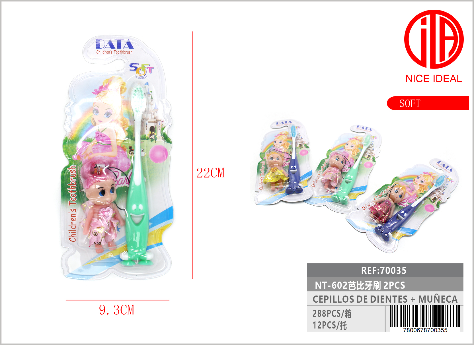 CEPILLO DE DIENTES INFANTIL 2PCS 1