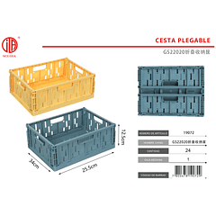 CESTA PLEGABLE  1PCS