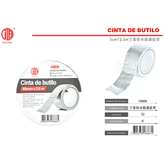 CINTA BUTILO  50 MM X  2.5 M 