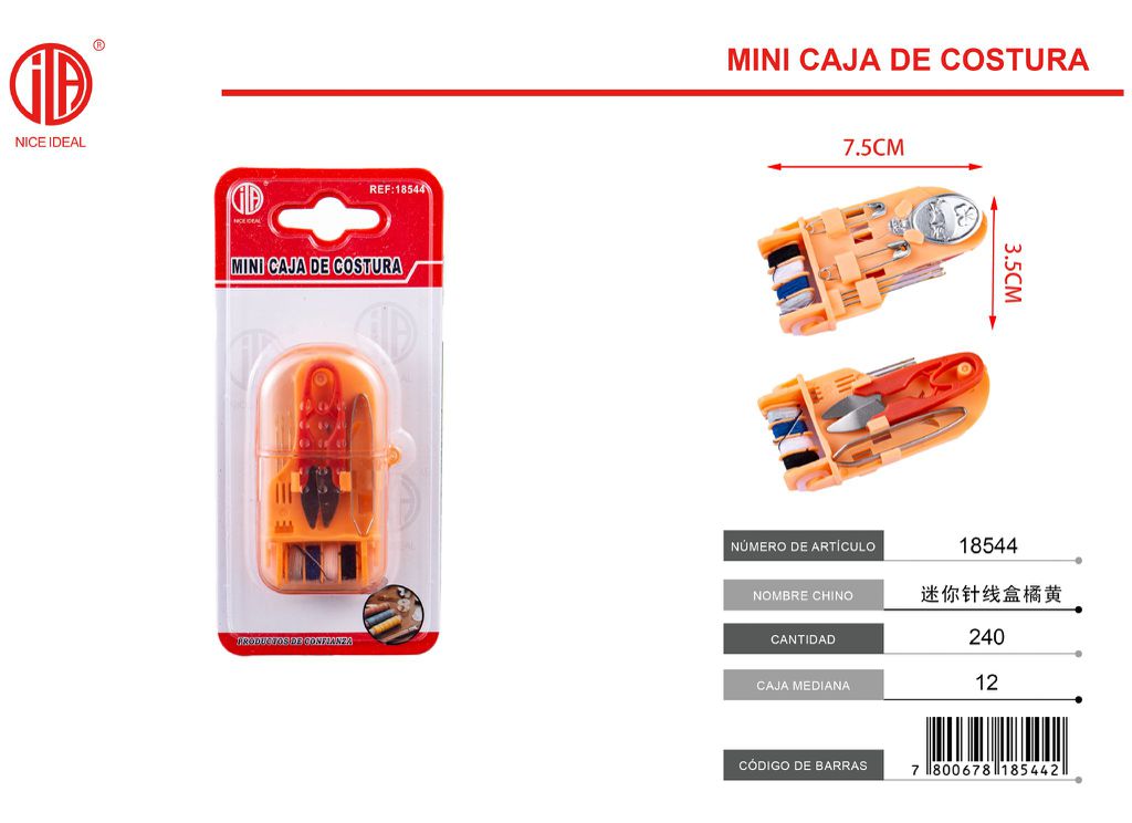 KIT DE COSTURA MINI CAJA DE COSER MORADO 1