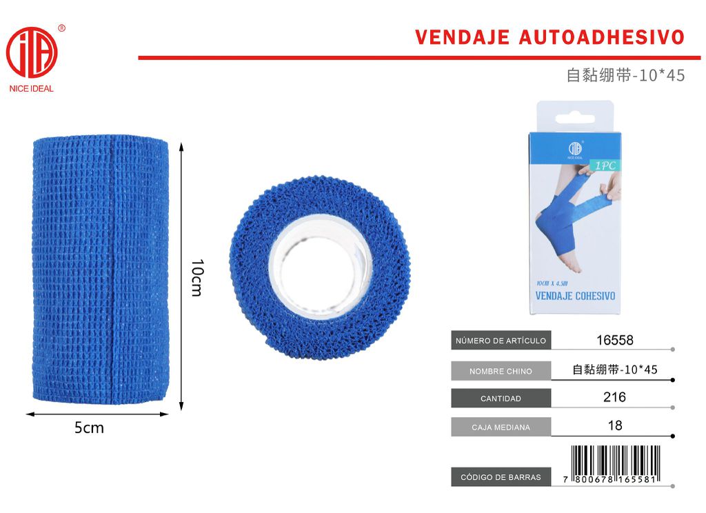 VENDAJE AUTOADHESIVO venda autoadhesiva-10*45 1