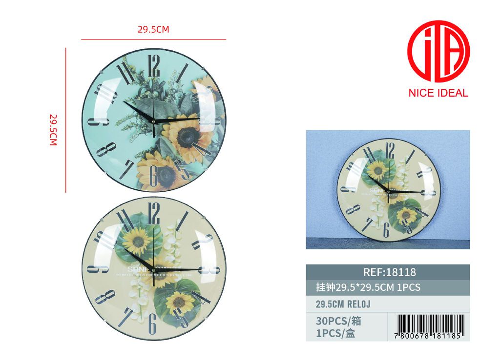 Reloj de pared 9.5*29.5cm 1