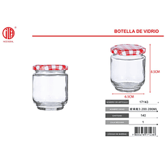 Botella de vidrio 3-200-200ml