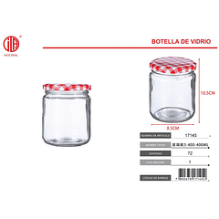 Botella de vidrio 3-400-400ml