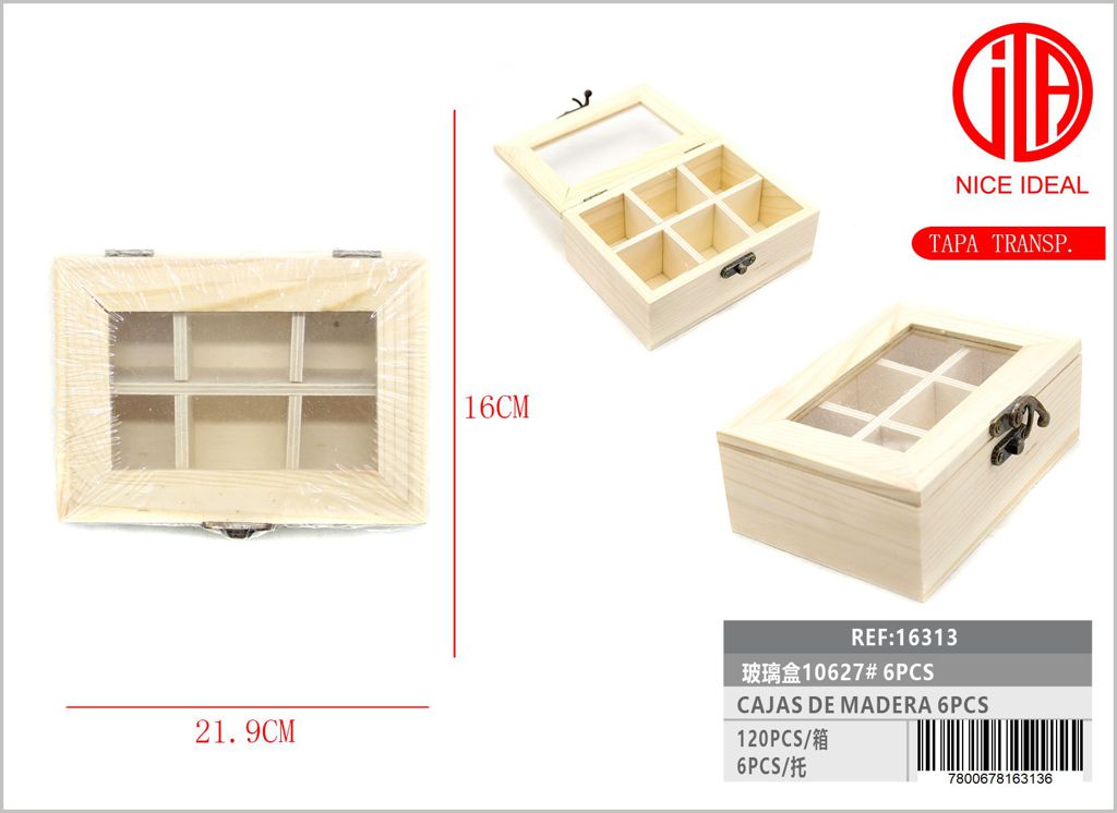 Caja de cristal 10627# 1