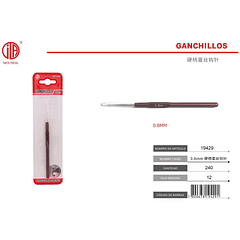 Ganchillo encaje Ganchillo crochet encaje mango duro 0.8mm