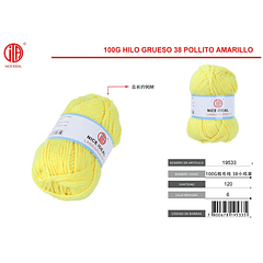 100g lana gruesa 38 pollo pequeño amarillo