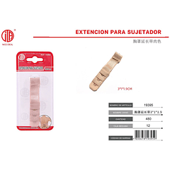 Tirante ajustable para ropa interior 3*1*1.9 alargador de sujetador con elástico color carne