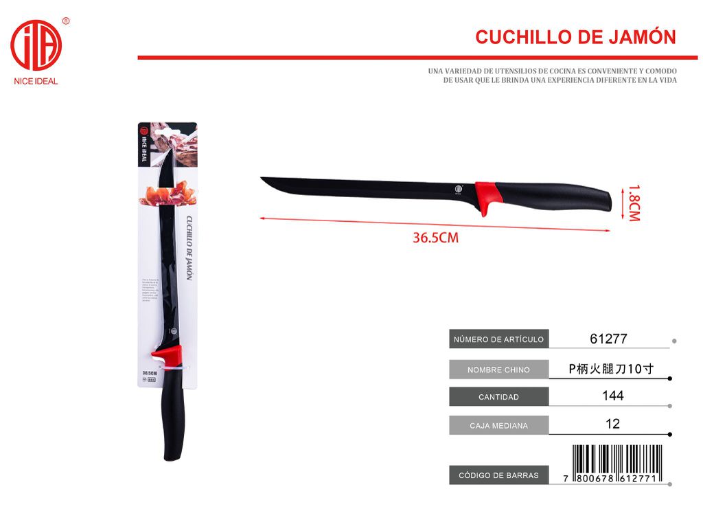 Cuchillo jamonero mango P 10 pulgadas 1