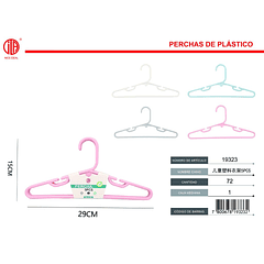 Perchero Kids Percha Plastico 5PCS29*15cm