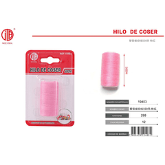 Hilo rosa tubo de plástico hilo de coser 500 yardas rosa 156