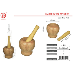 MORTERO DE MADERA Mortero de Madera-Grande