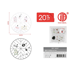 Malla geométrica redonda 45*45