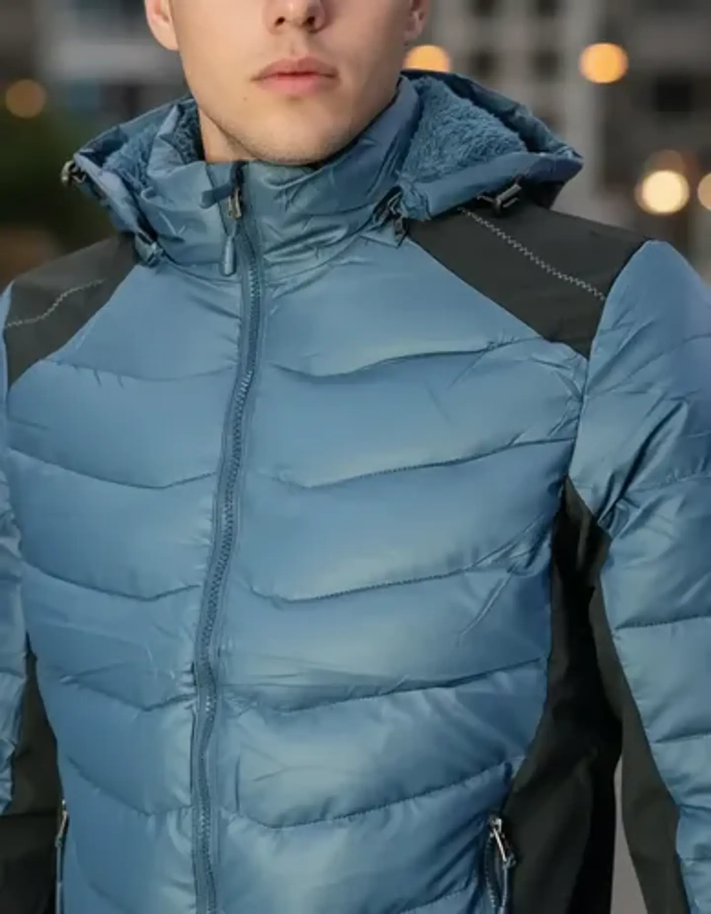 Chaqueta Hombre Engomada Con Chiporro 3