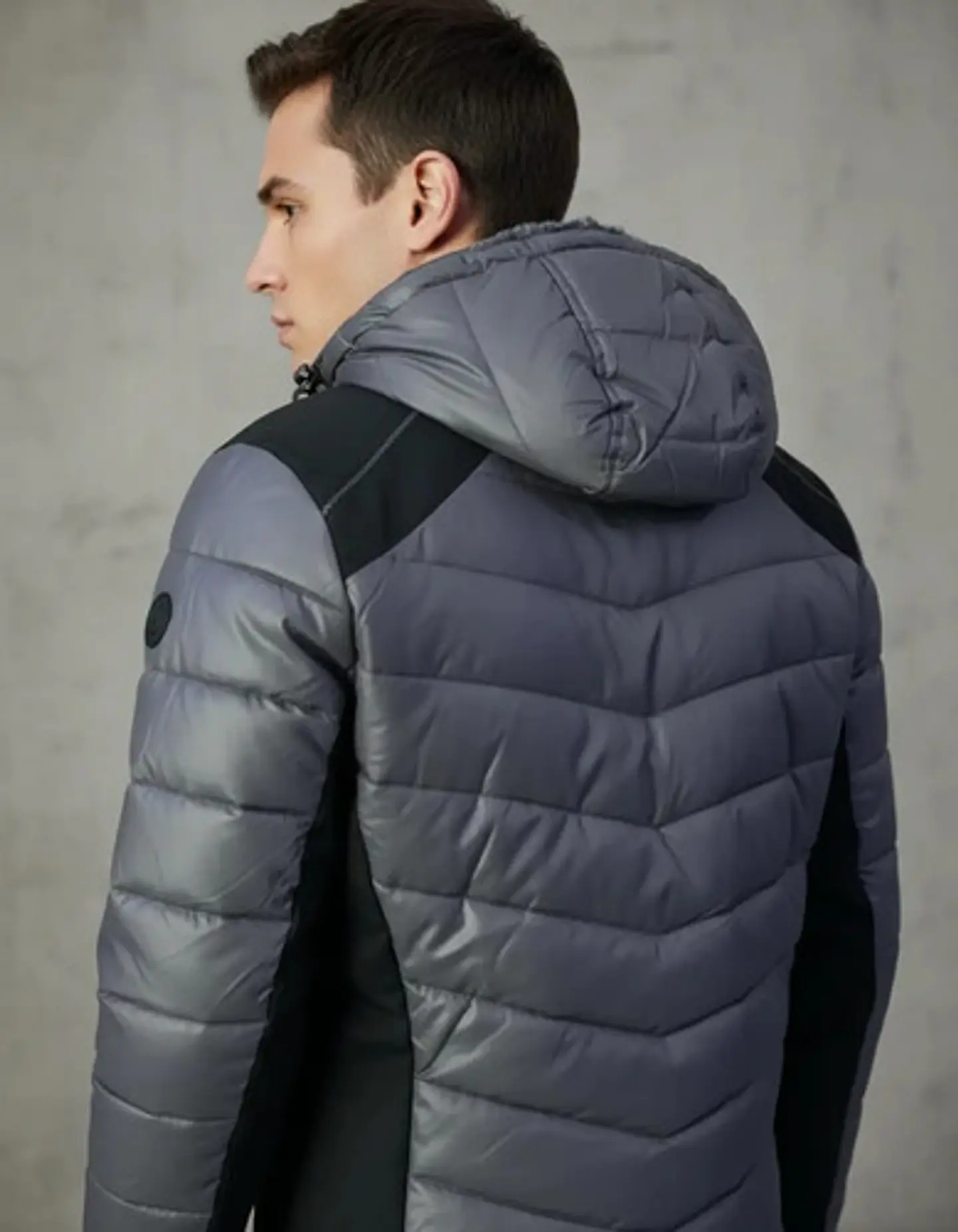 Chaqueta Hombre Engomada Con Chiporro 5