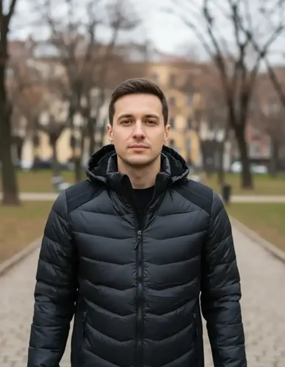 Chaqueta Hombre Engomada Con Chiporro 12