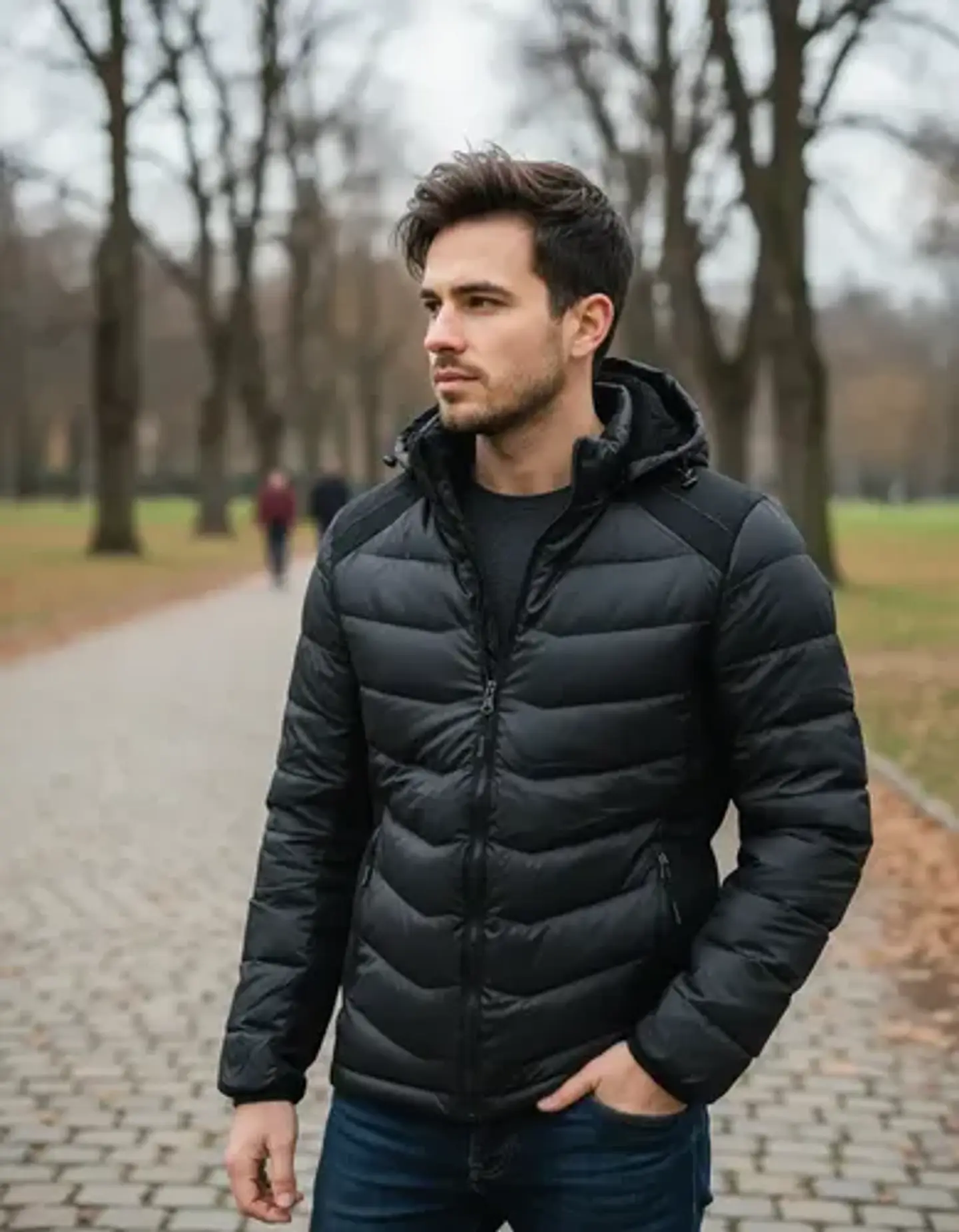 Chaqueta Hombre Engomada Con Chiporro 13