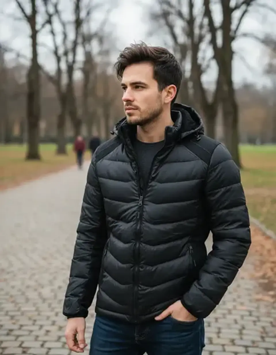 Chaqueta Hombre Engomada Con Chiporro 13