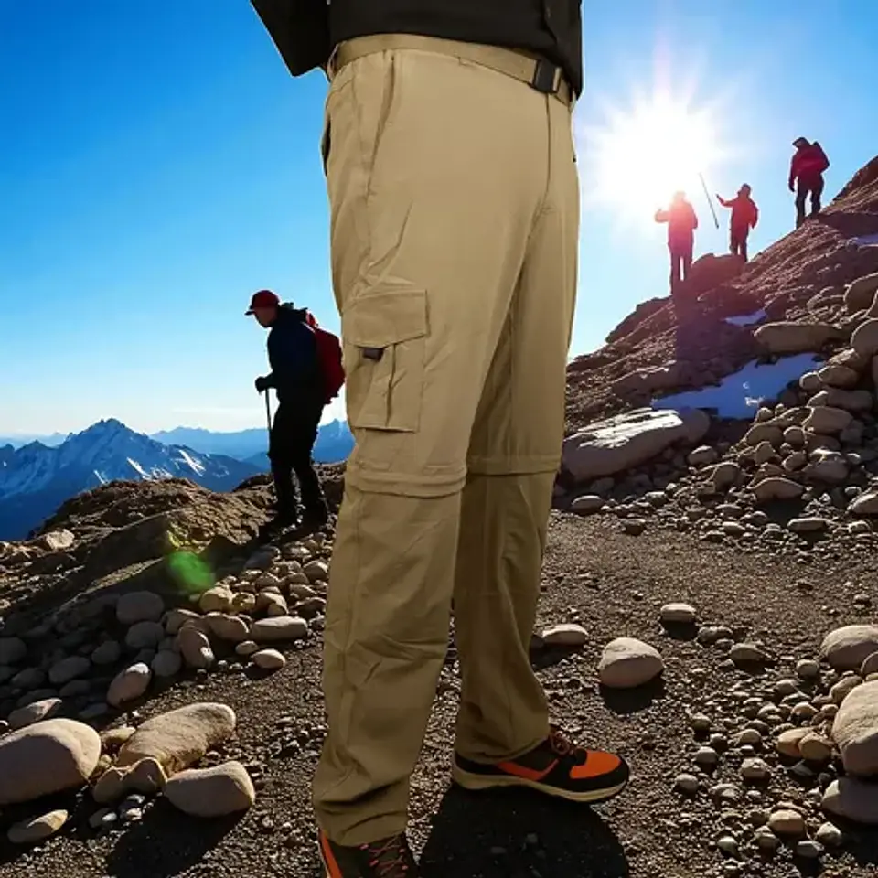 Pantalón Trekking De Hombre, Desmontable, Secado Rapido  4