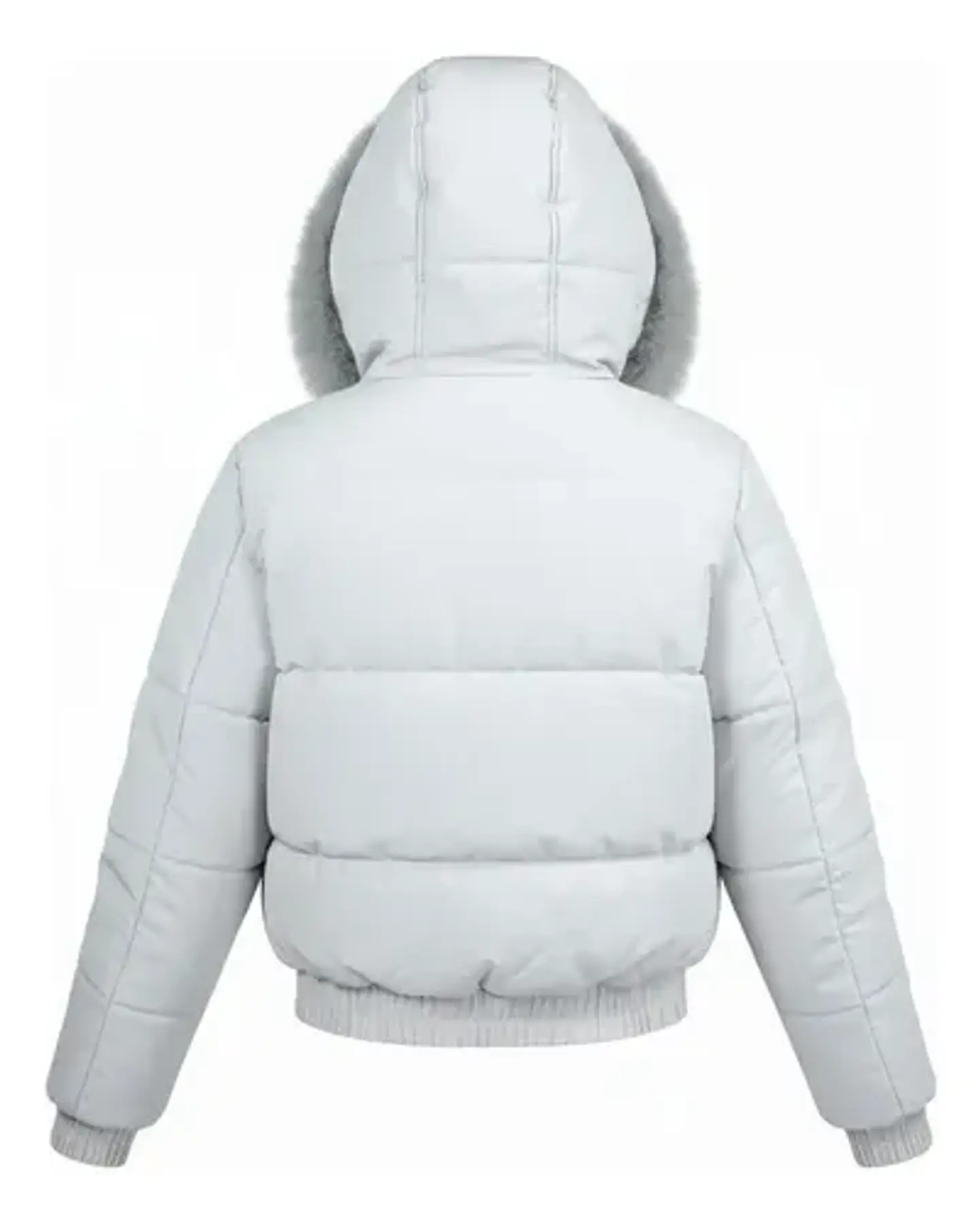 Chaqueta Puffa De Mujer Impermeable Con Piel 3