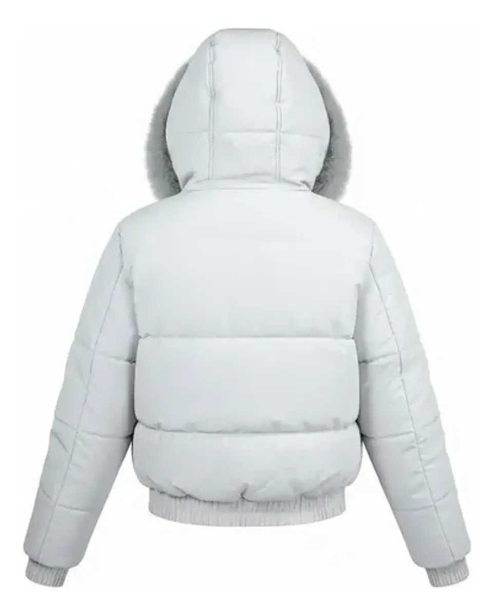 Chaqueta Puffa De Mujer Impermeable Con Piel 3
