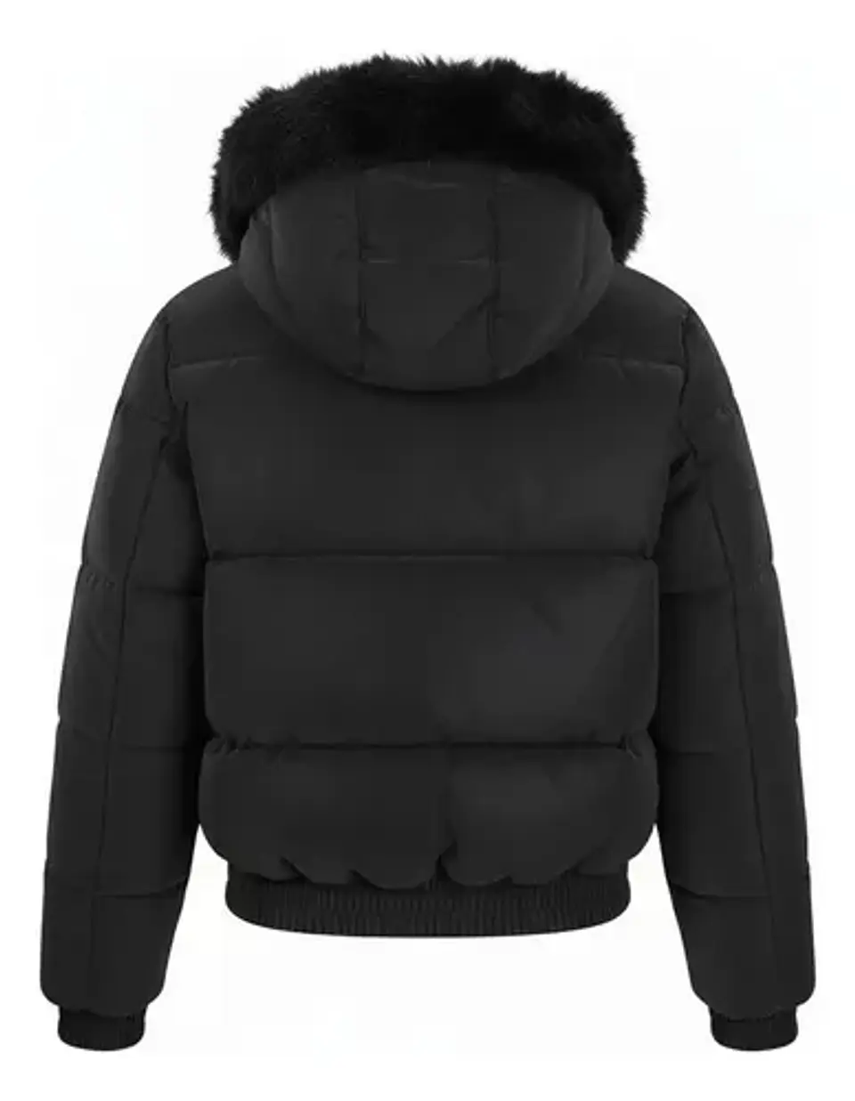 Chaqueta Puffa De Mujer Impermeable Con Piel 4