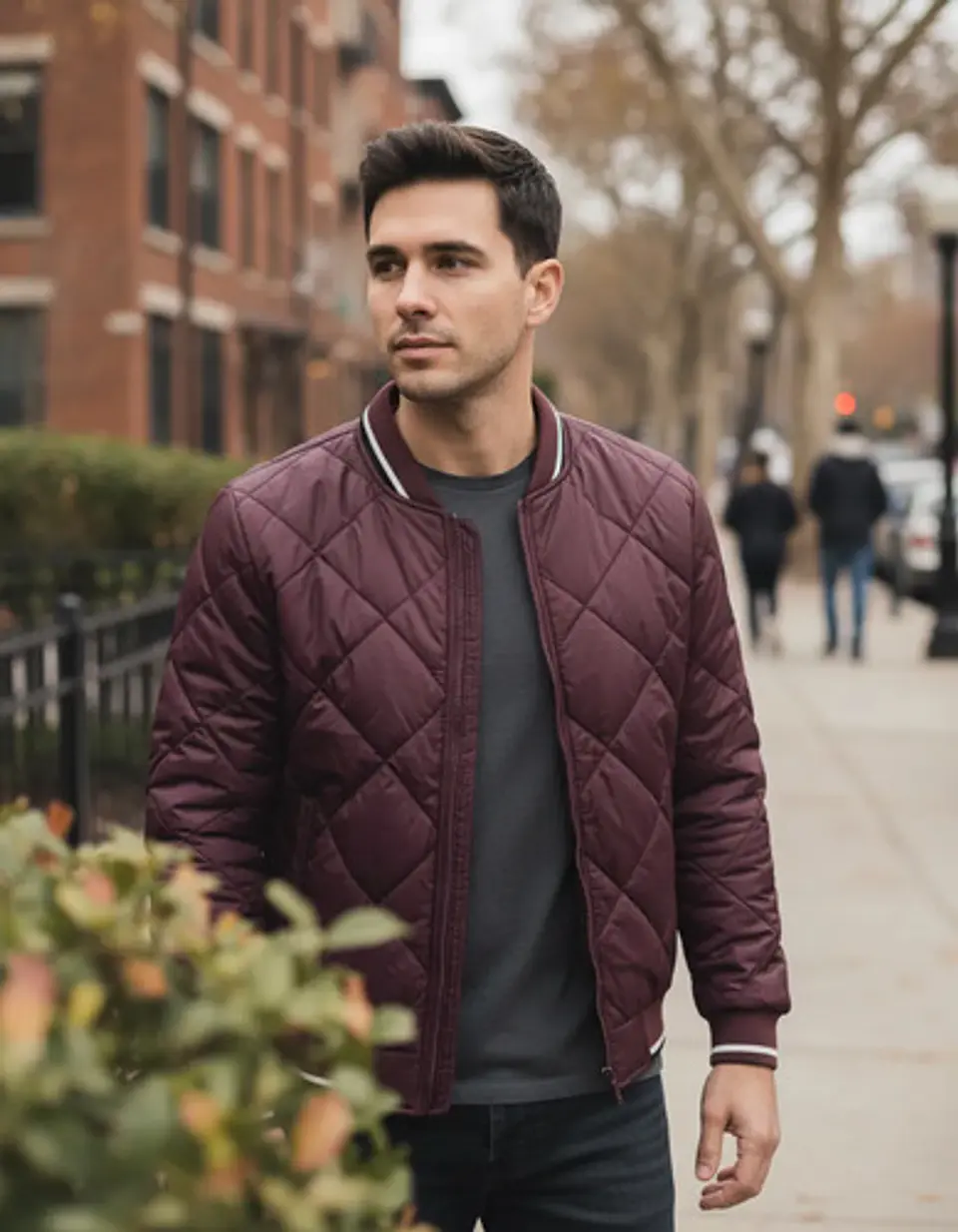 Chaqueta Bomber Térmico Hombre Tallas Completas 11