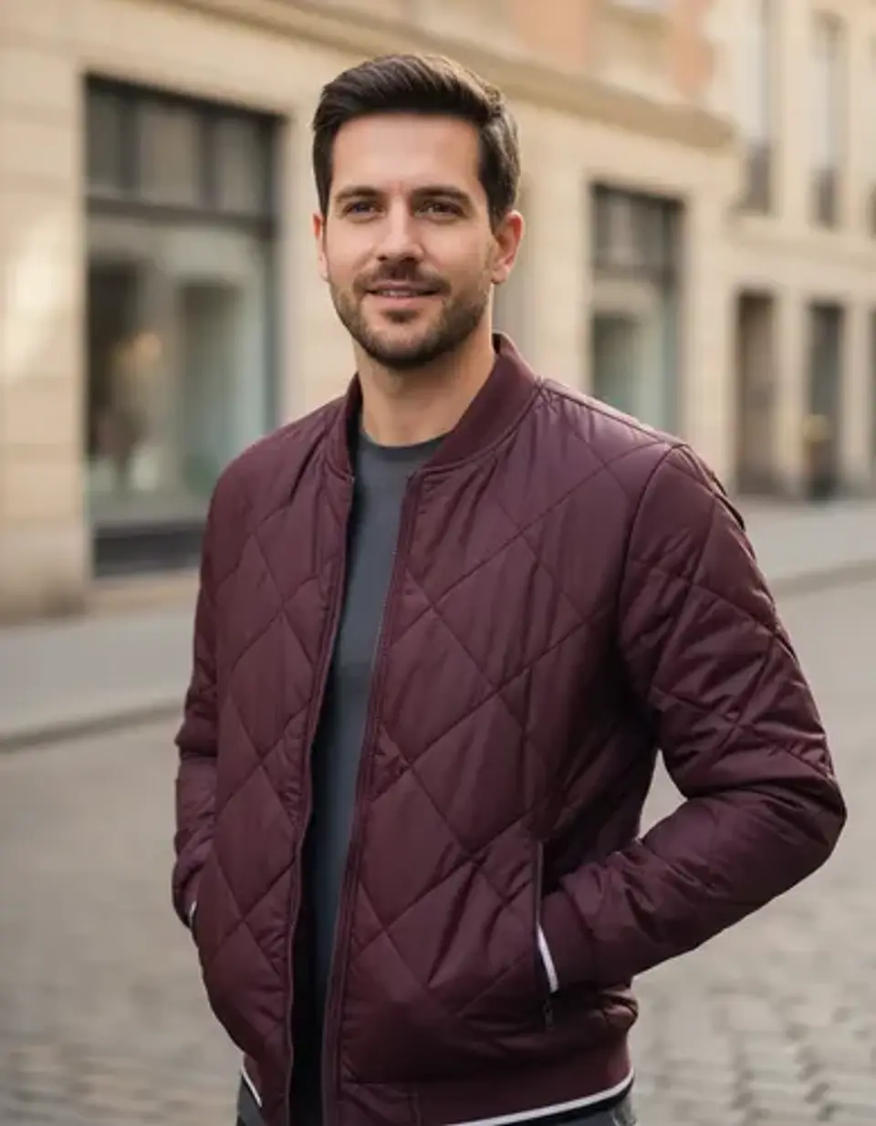 Chaqueta Bomber Térmico Hombre Tallas Completas 12