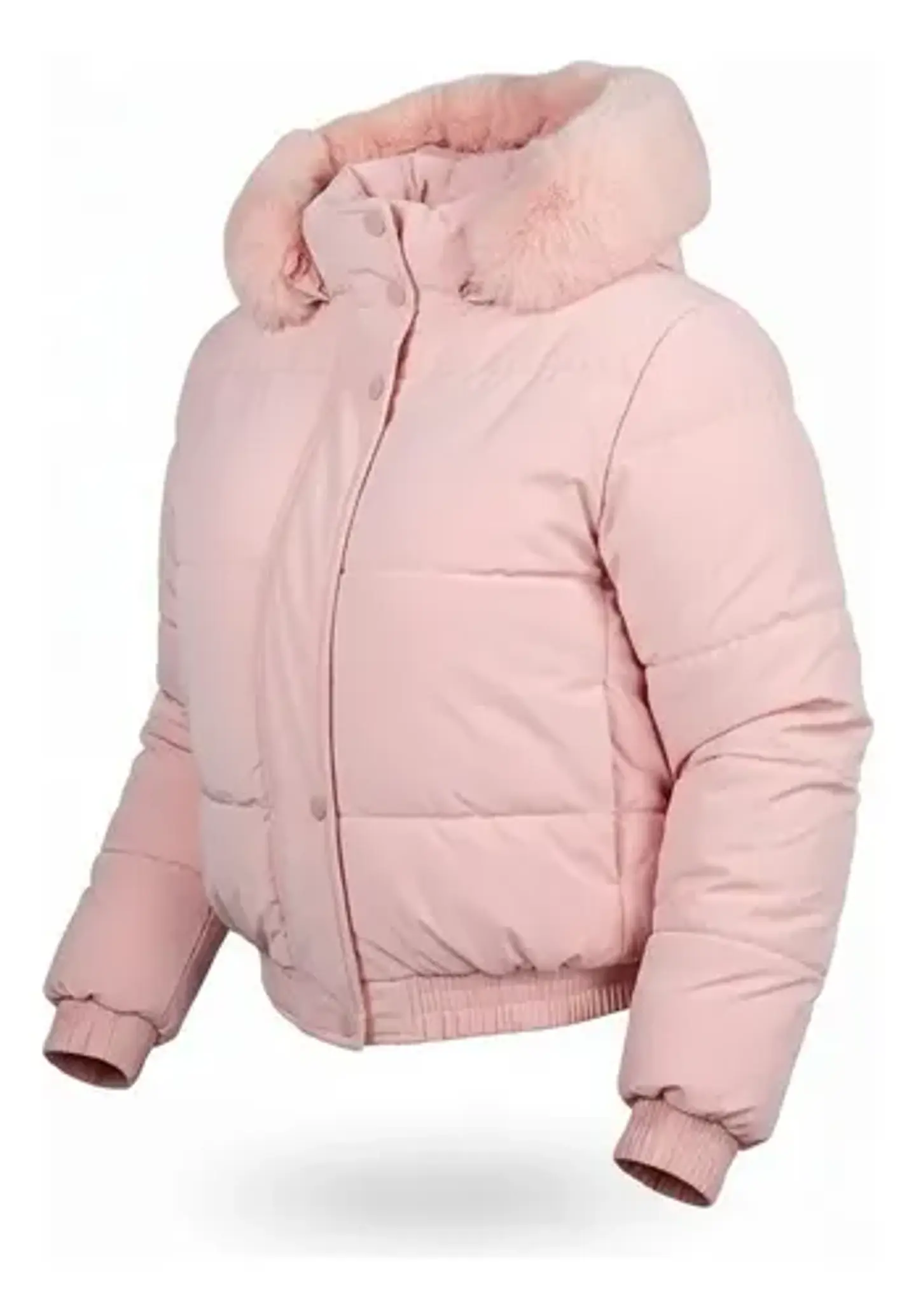Chaqueta Puffa De Mujer Impermeable Con Piel 2