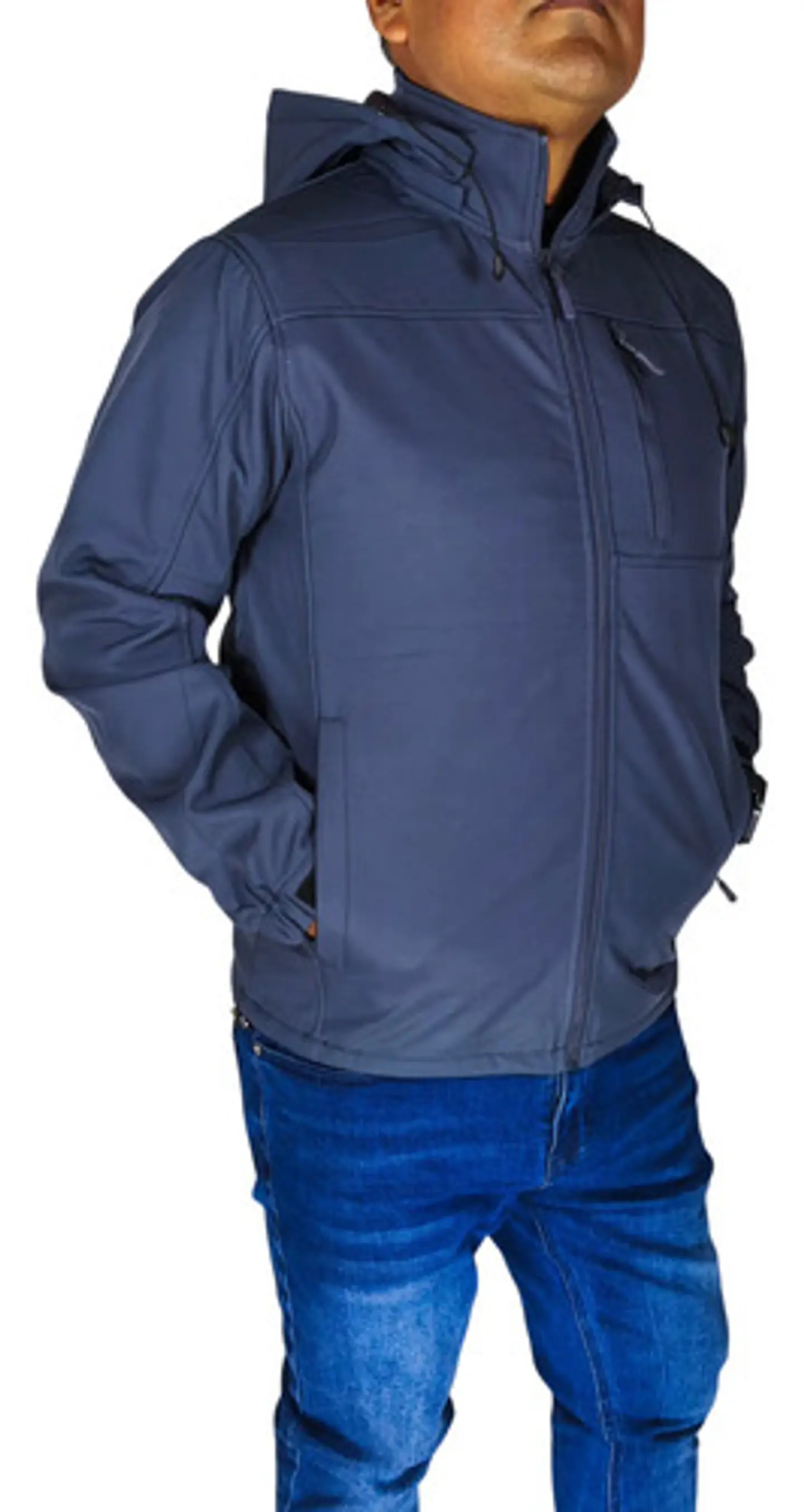 Chaqueta Softshell Hombre Con Micro Polar Gorro Desmontable 15