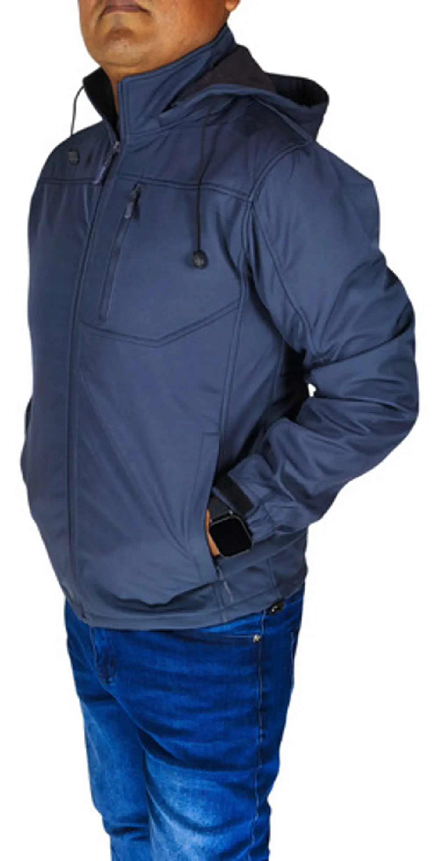 Chaqueta Softshell Hombre Con Micro Polar Gorro Desmontable 16