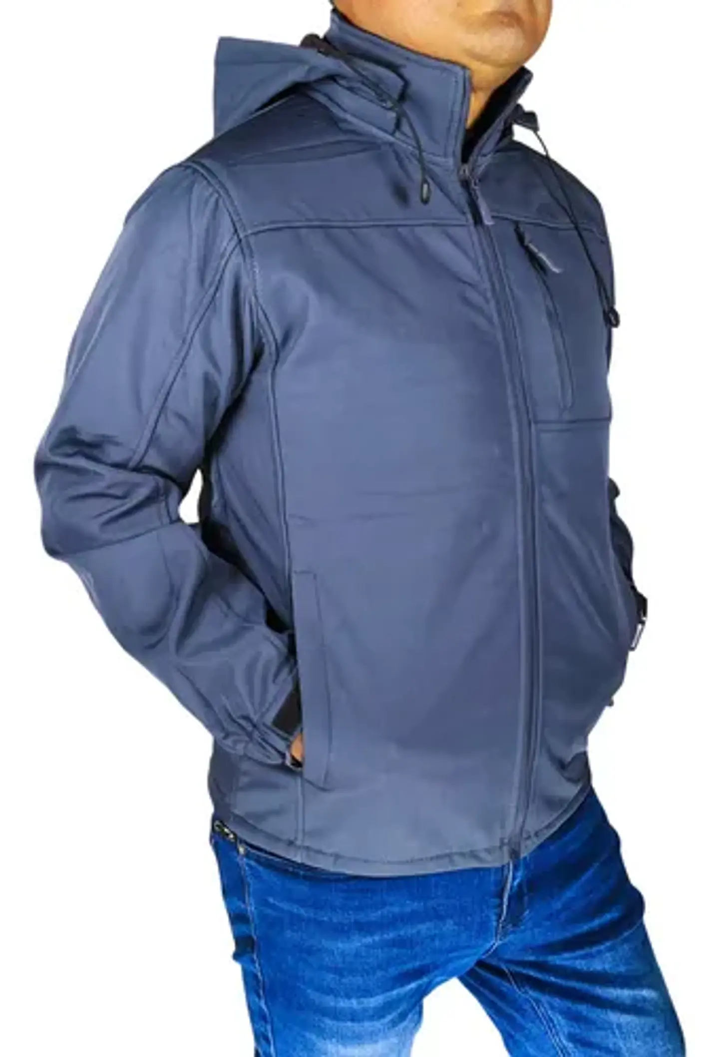 Chaqueta Softshell Hombre Con Micro Polar Gorro Desmontable 17
