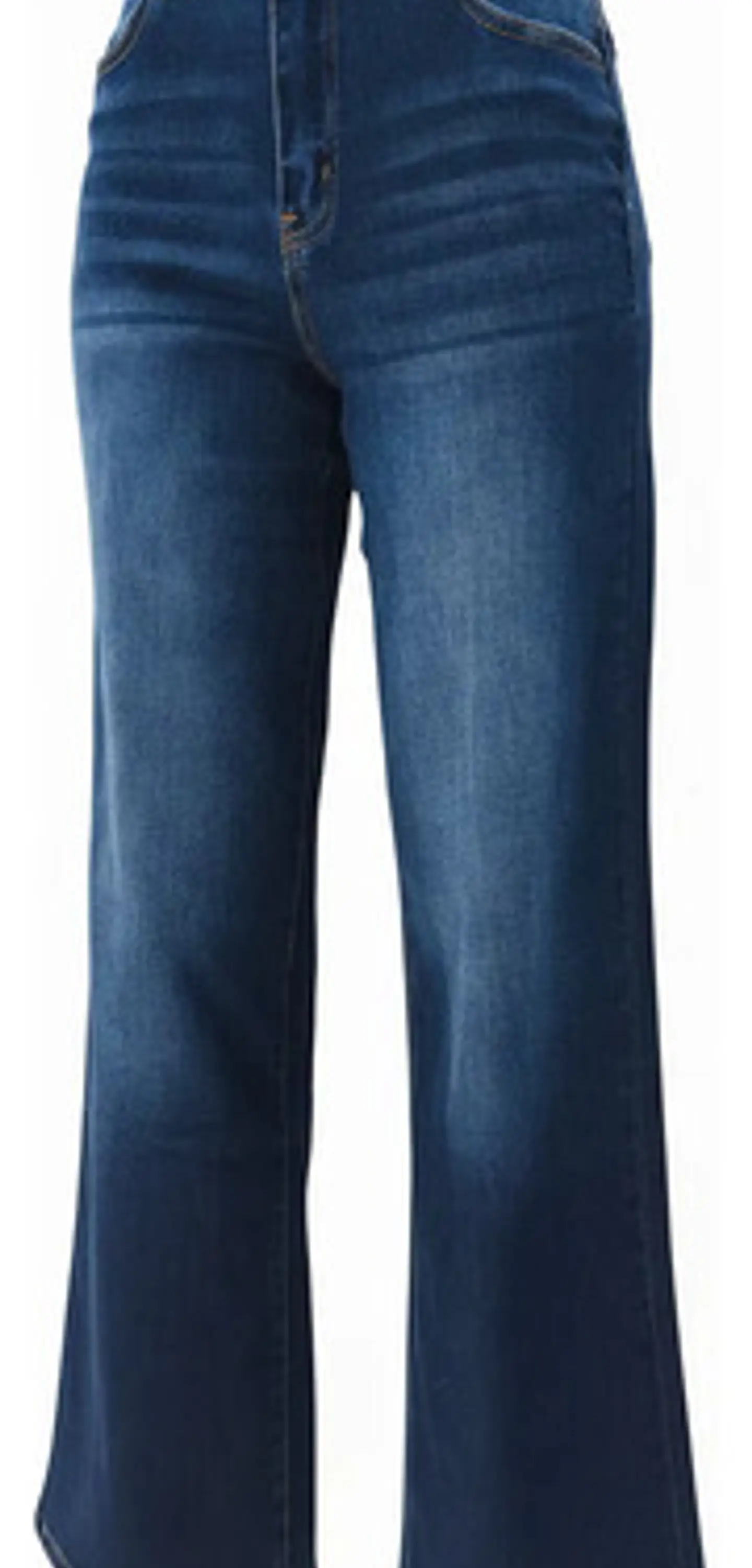 Jeans Mujer Palazzo O Wide Leg Tiro Alto Elasticado 5