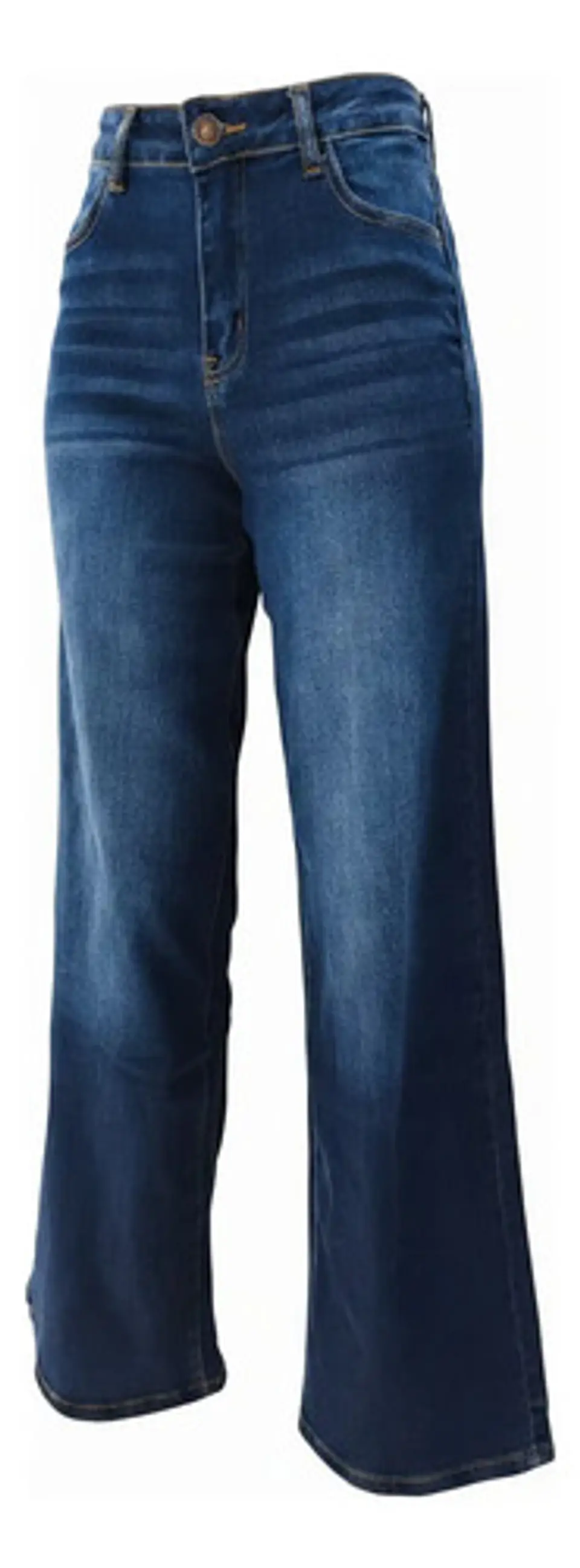 Jeans Mujer Palazzo O Wide Leg Tiro Alto Elasticado 6