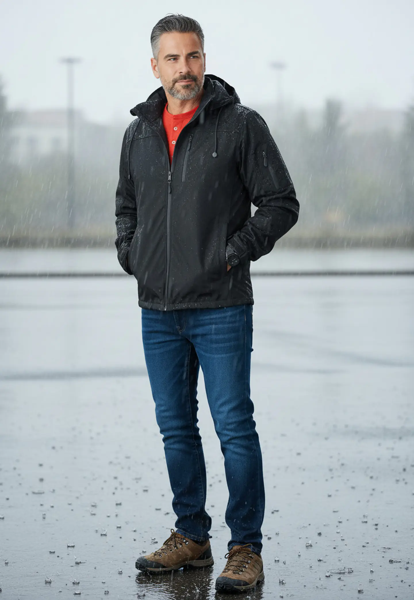 Chaqueta Softshell Hombre Con Micro Polar Gorro Desmontable 7