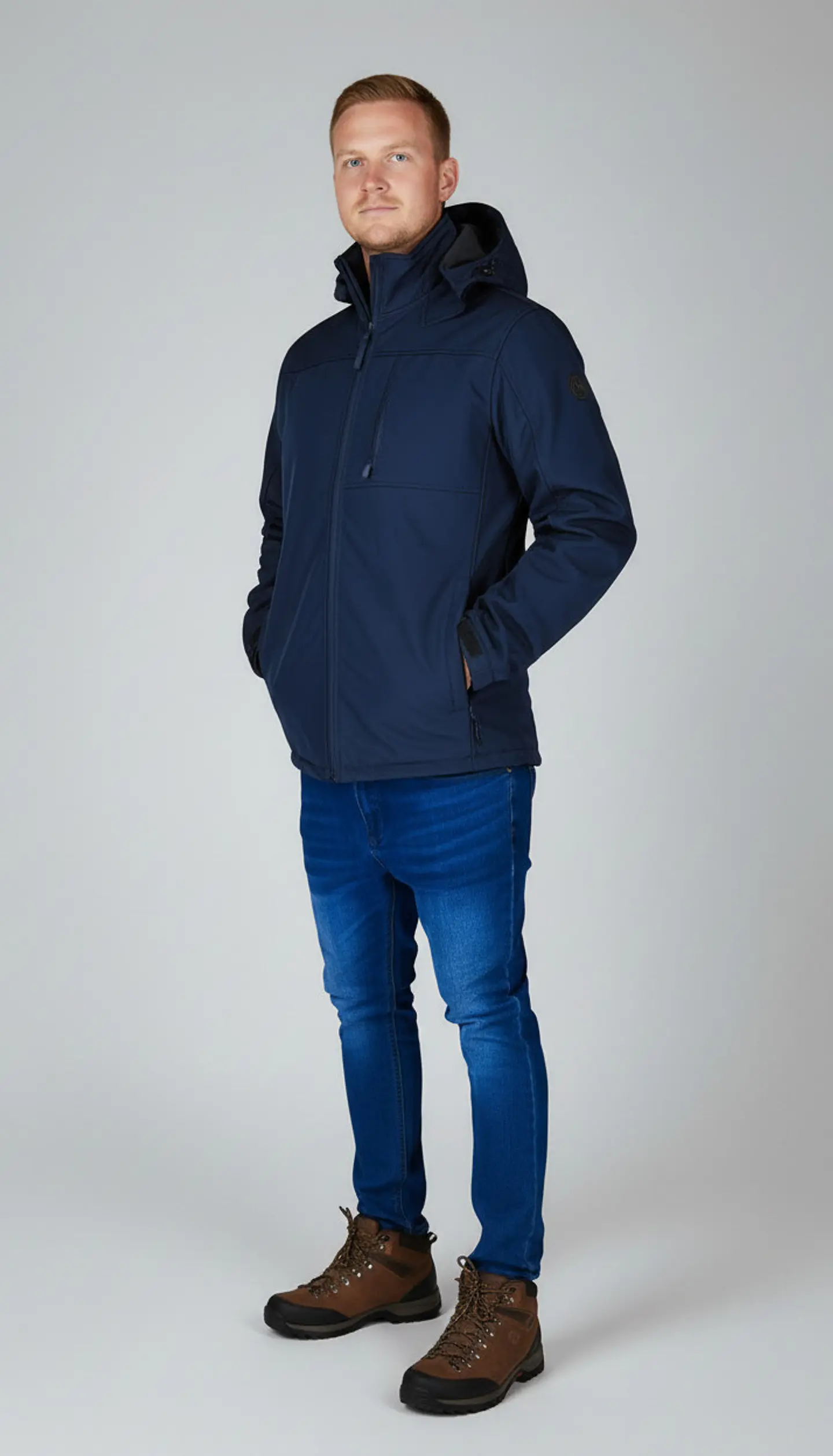 Chaqueta Softshell Hombre Con Micro Polar Gorro Desmontable 8