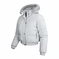 Chaqueta Puffa De Mujer Impermeable Con Piel - Miniatura 7