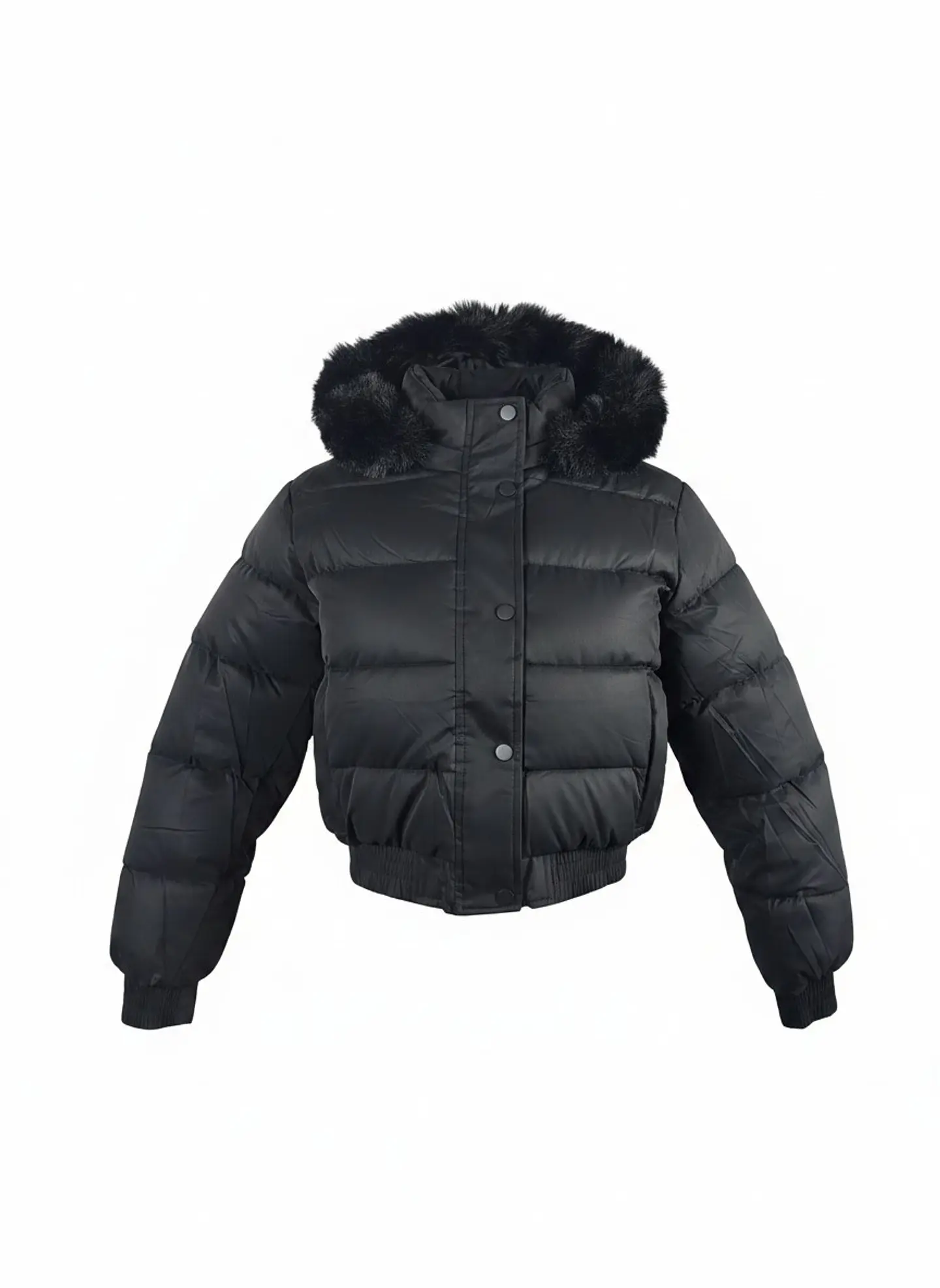 Chaqueta Puffa De Mujer Impermeable Con Piel 14