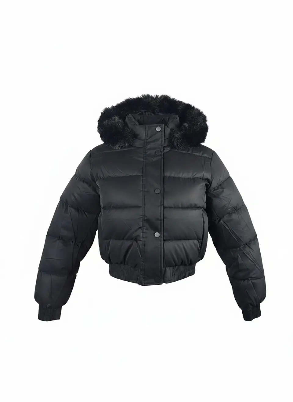 Chaqueta Puffa De Mujer Impermeable Con Piel 14