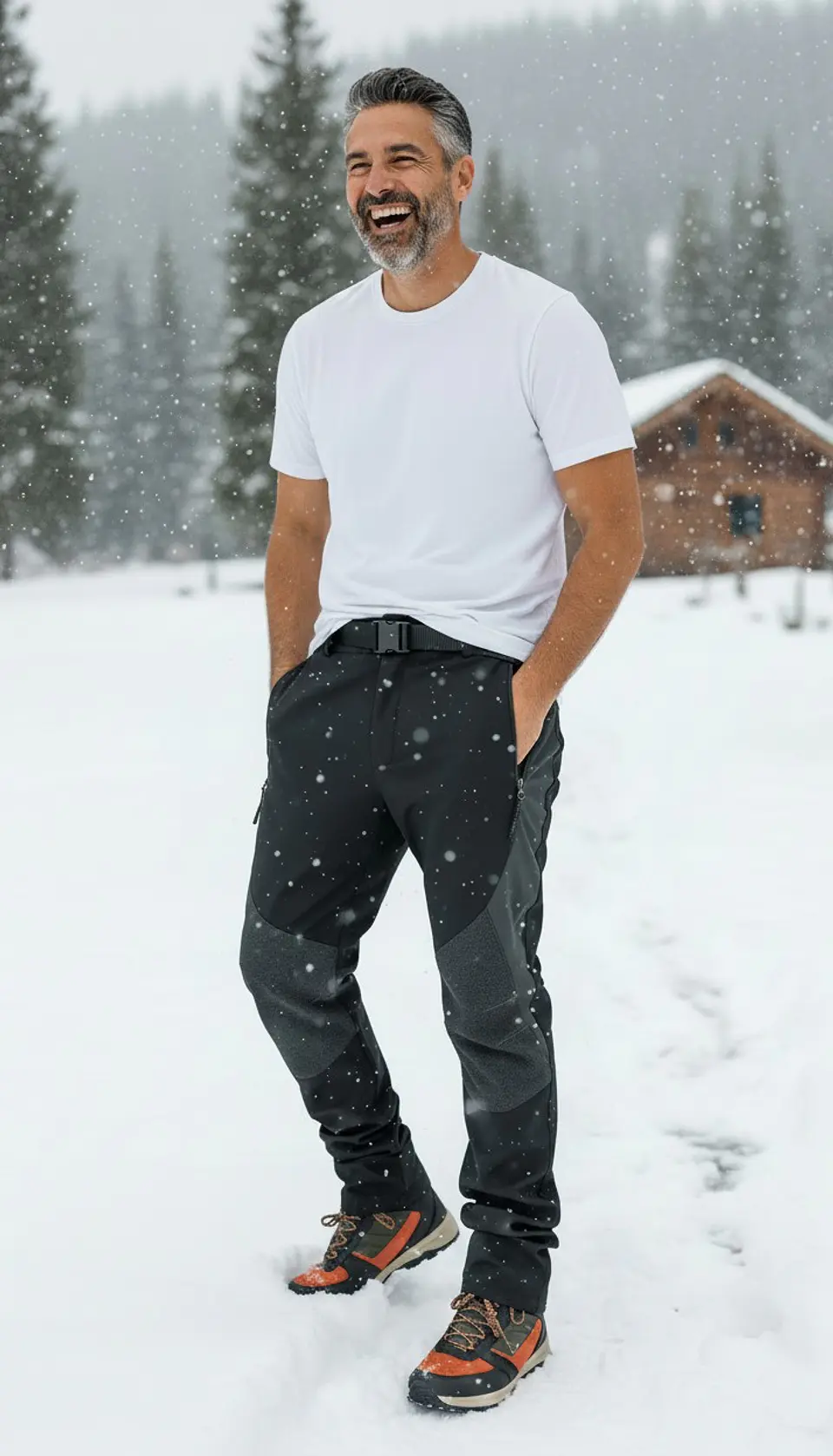 Pantalón Softshell De Hombre Térmicos, Impermeables Slim Fit 2