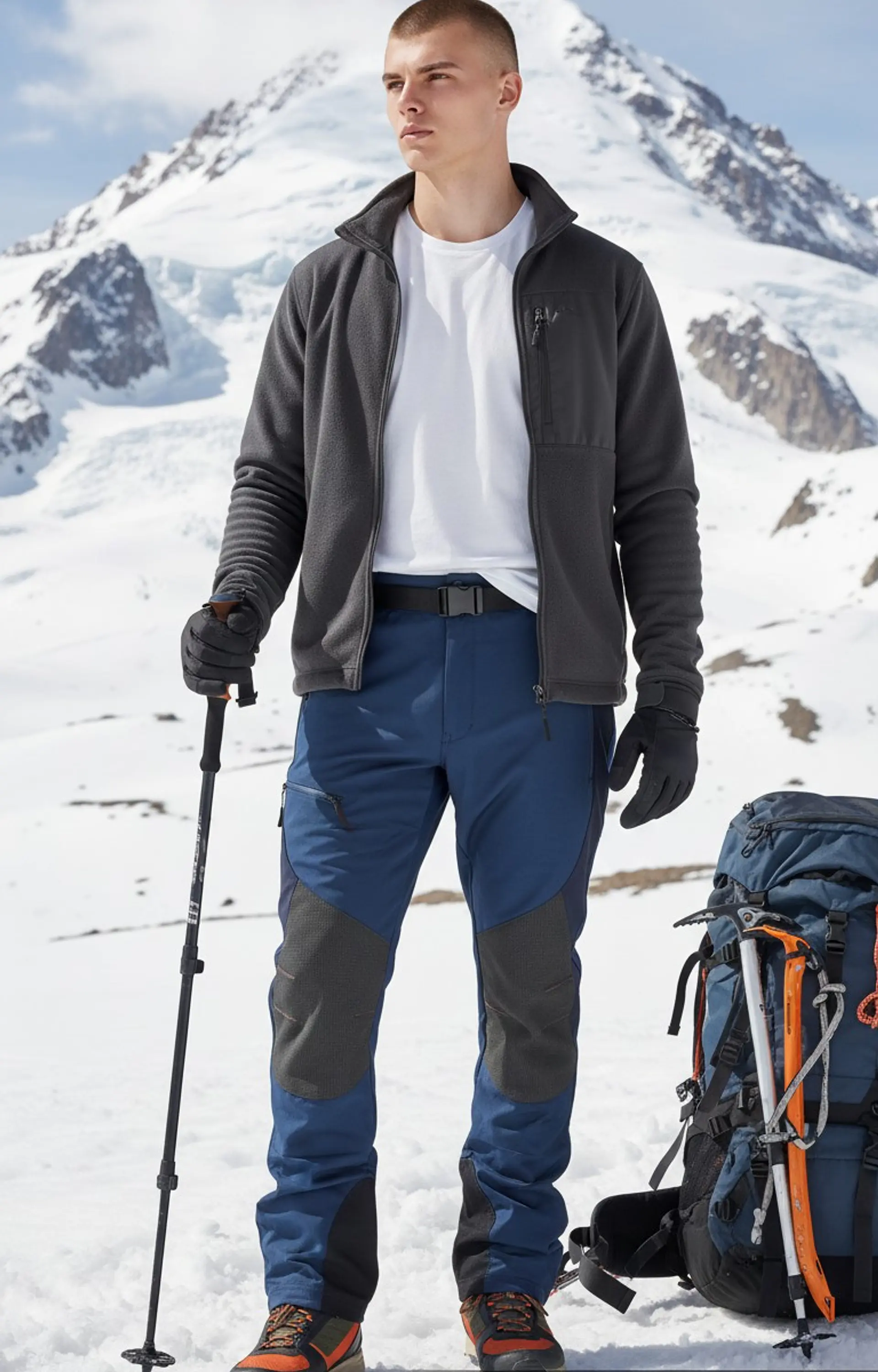 Pantalón Softshell De Hombre Térmicos, Impermeables Slim Fit 9