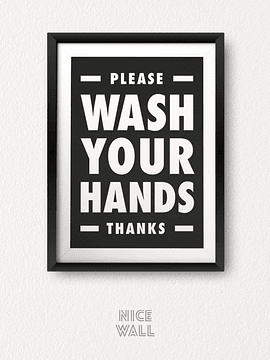 Cuadro Wash Your Hands