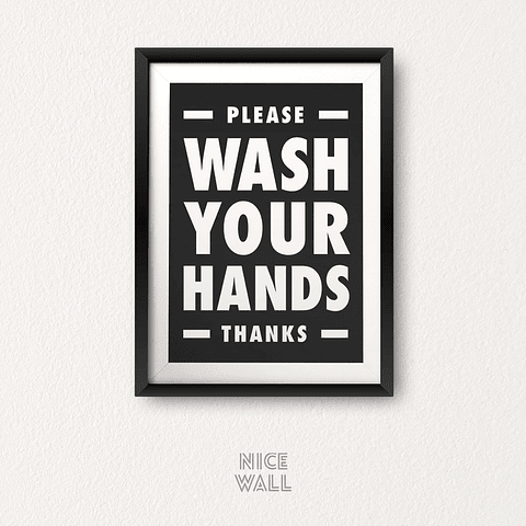 Cuadro Wash Your Hands