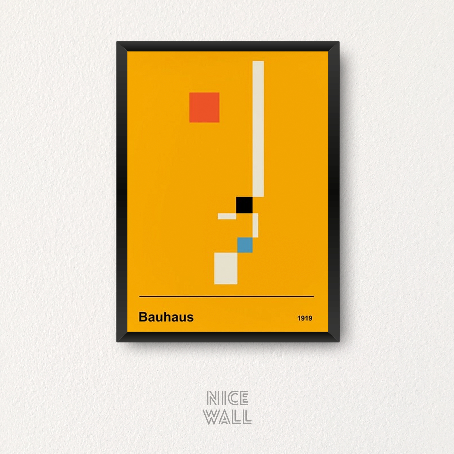 Cuadro Bauhaus Rostro Amarillo