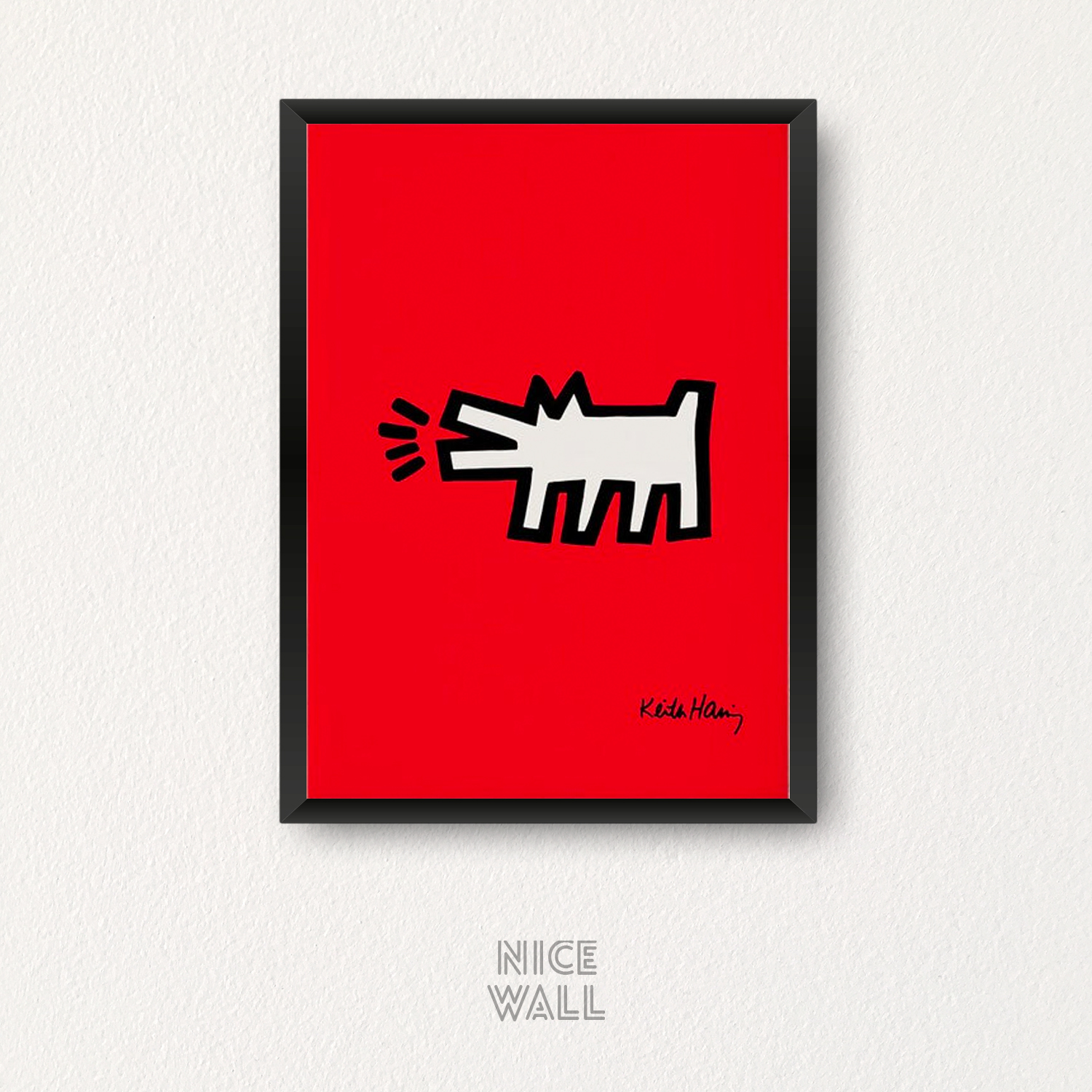 Cuadro Keith Haring Barking Dog | NiceWall