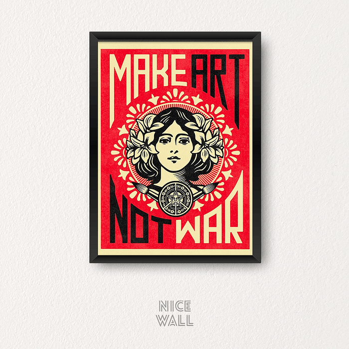 Cuadro Make Art Not War