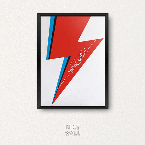 Cuadro Rayo David Bowie