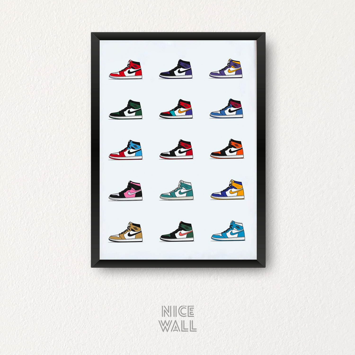 Cuadro Dibujo Nike Air Jordan 1 Ilustradas | NiceWall