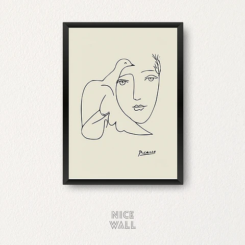 Cuadro Picasso Dibujos Rostro Paloma