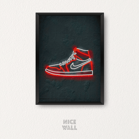 Cuadro Nike Air Jordan 1 Neon